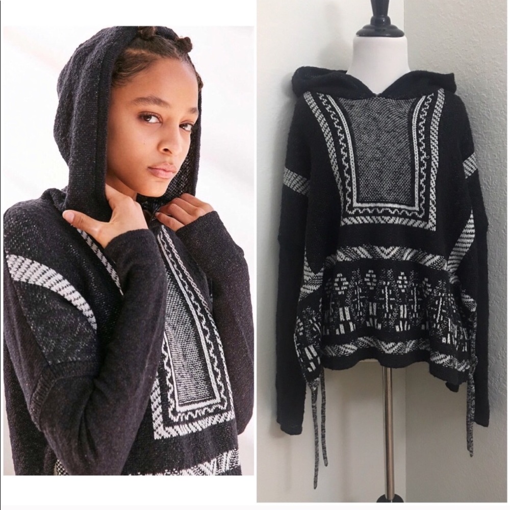 ecote side tie hoodie